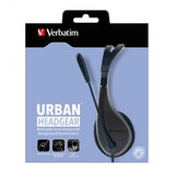 Verbatim Multimedia Headset with Mic - 3.5mm, Stereo, Comfortable Fit 