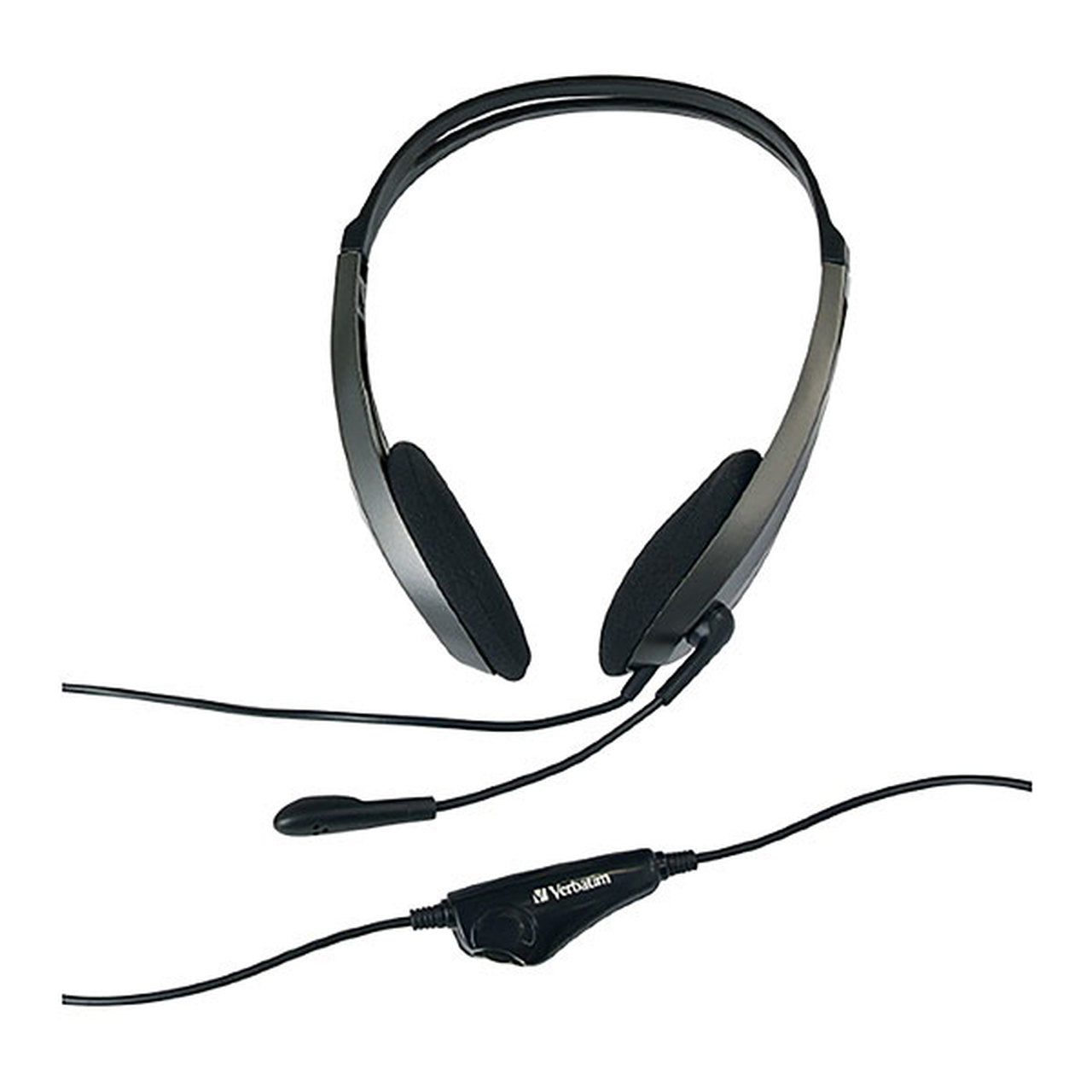 Verbatim Multimedia Headset with Mic - 3.5mm, Stereo, Comfortable Fit 