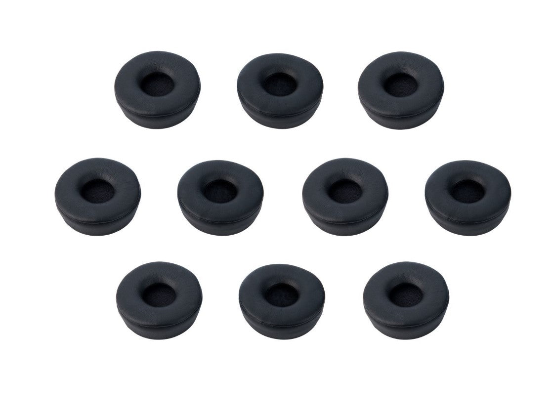 Jabra Engage Mono Headset Ear Cushions (10-Pack) - Black Leatherette Jabra