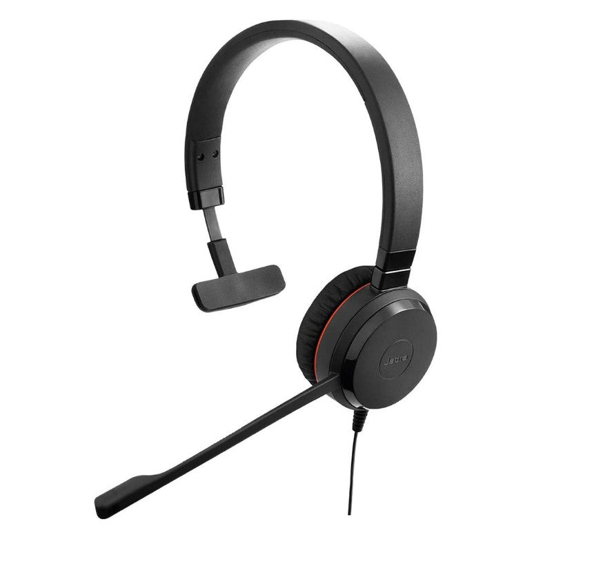 Jabra Evolve 30 II Mono USB Headset | USB-C/A & 3.5mm for MS Teams