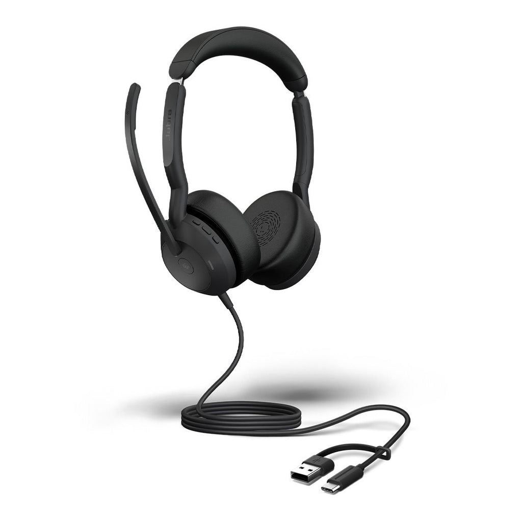 Jabra Evolve2 50 stereo headset with USB-C/A