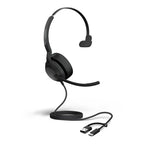 Jabra Evolve2 50 Mono Headset: USB-C/A, ANC & Comfort for Work Jabra