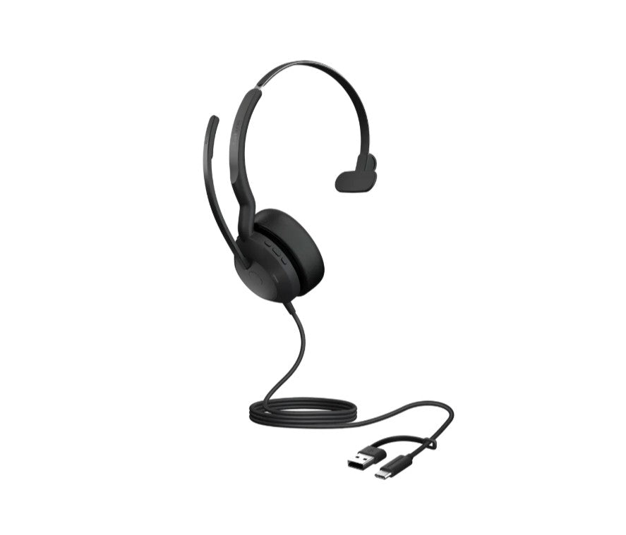 Jabra Evolve2 50 UC Mono Wired Headset with ANC - USB-C/A Jabra