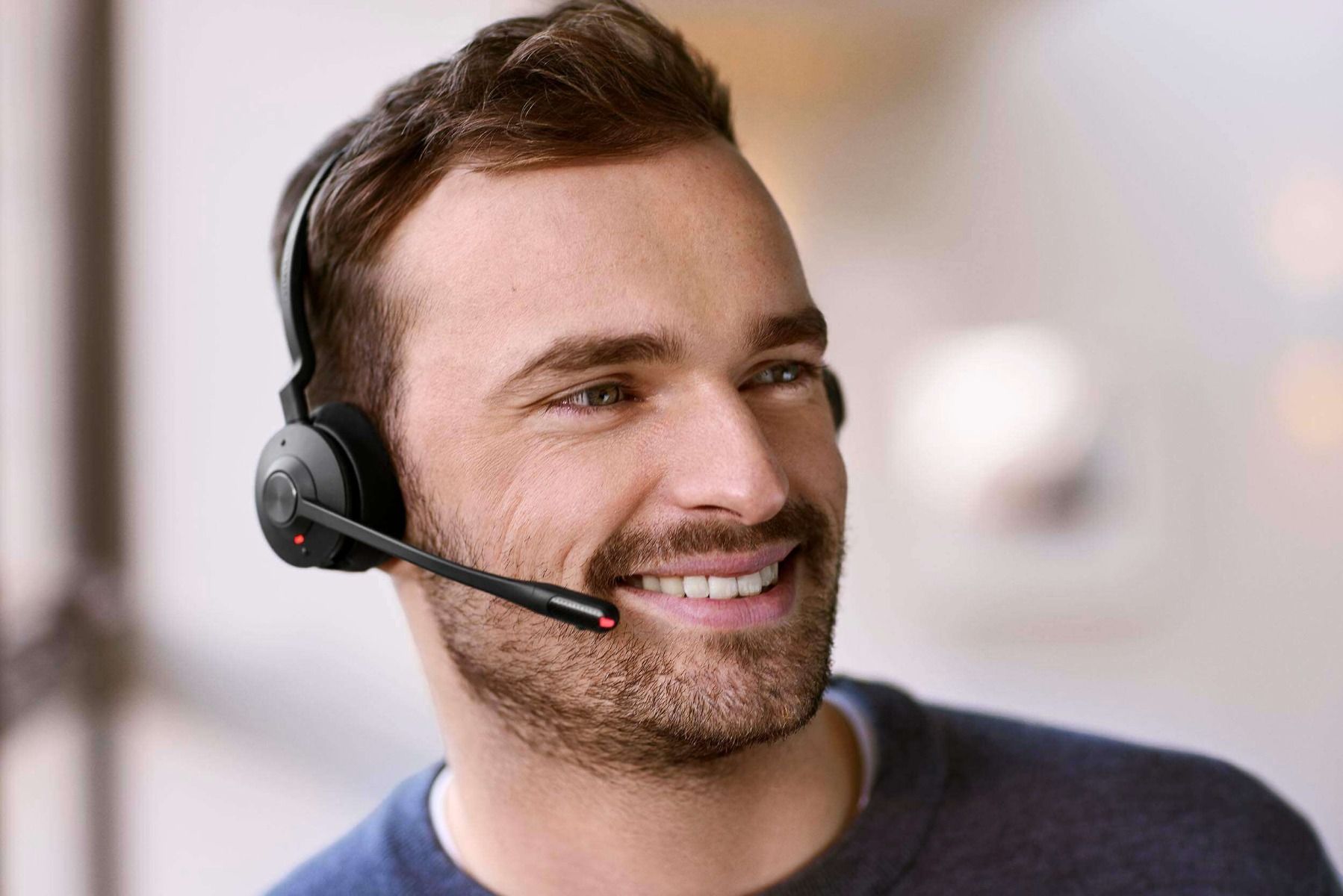 Jabra Engage 55 SE Mono UC DECT Headset | Noise Cancelling & Busylight 