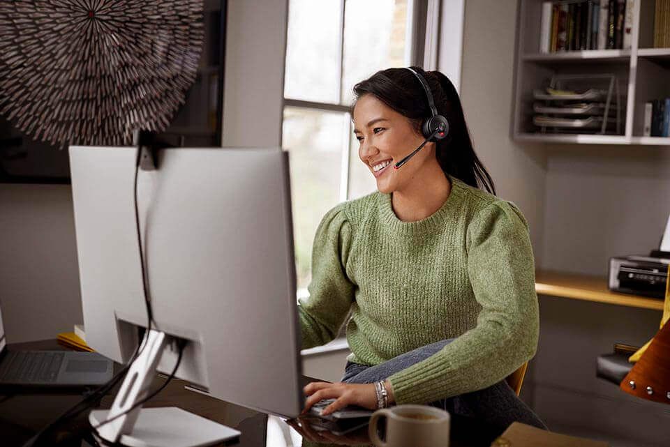 Jabra Engage 55 SE Stereo MS DECT Headset | 150m Wireless & Noise Cancelling