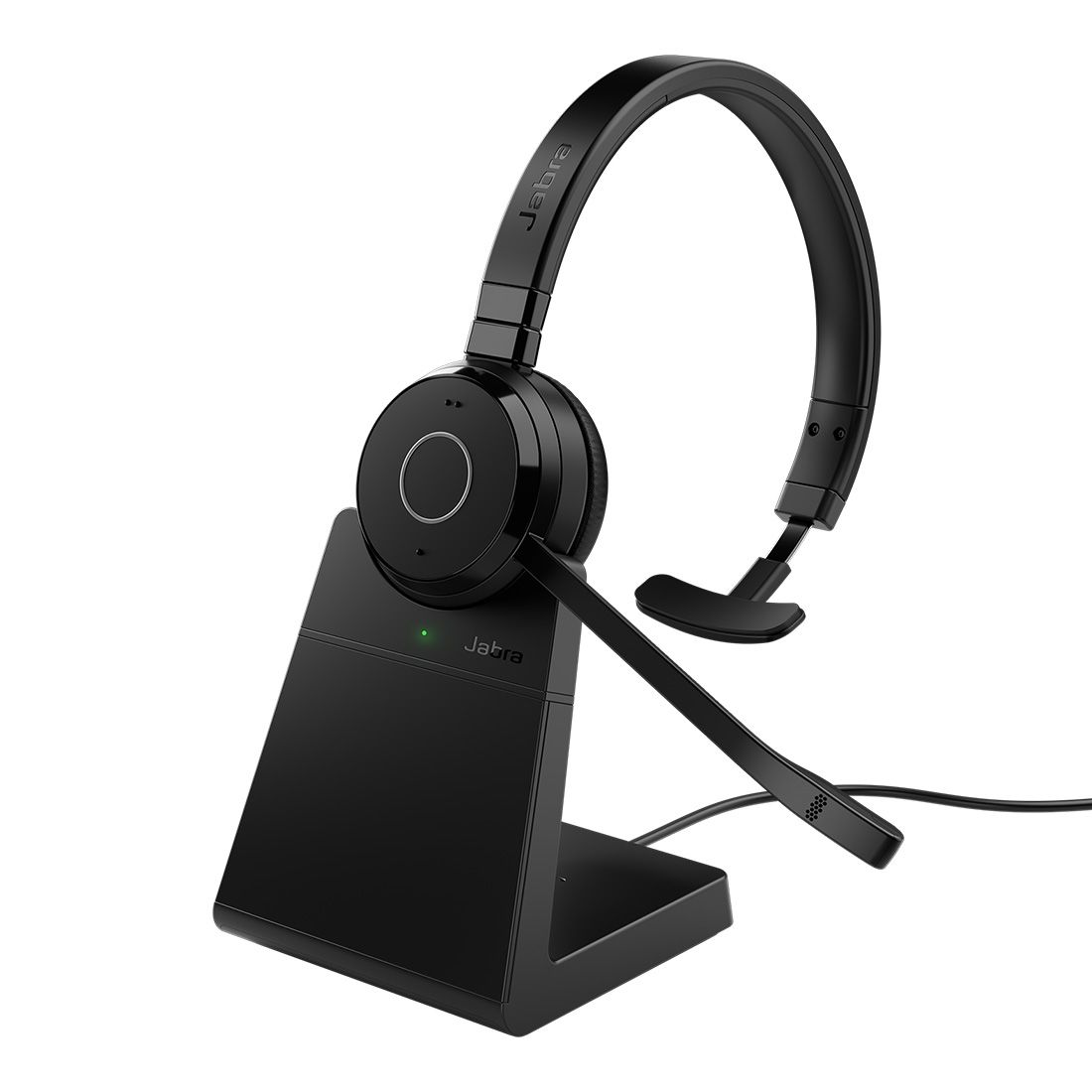 Jabra Evolve 65 TE Link390a UC Mono Stand Bluetooth Headset, 16-hour battery life, 30-metre wireless - 6693-833-499