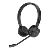 Jabra Evolve 65 TE Link390a Teams Stereo Bluetooth Headset, 16-hour battery life, 30-metre wireless - 6699-833-309