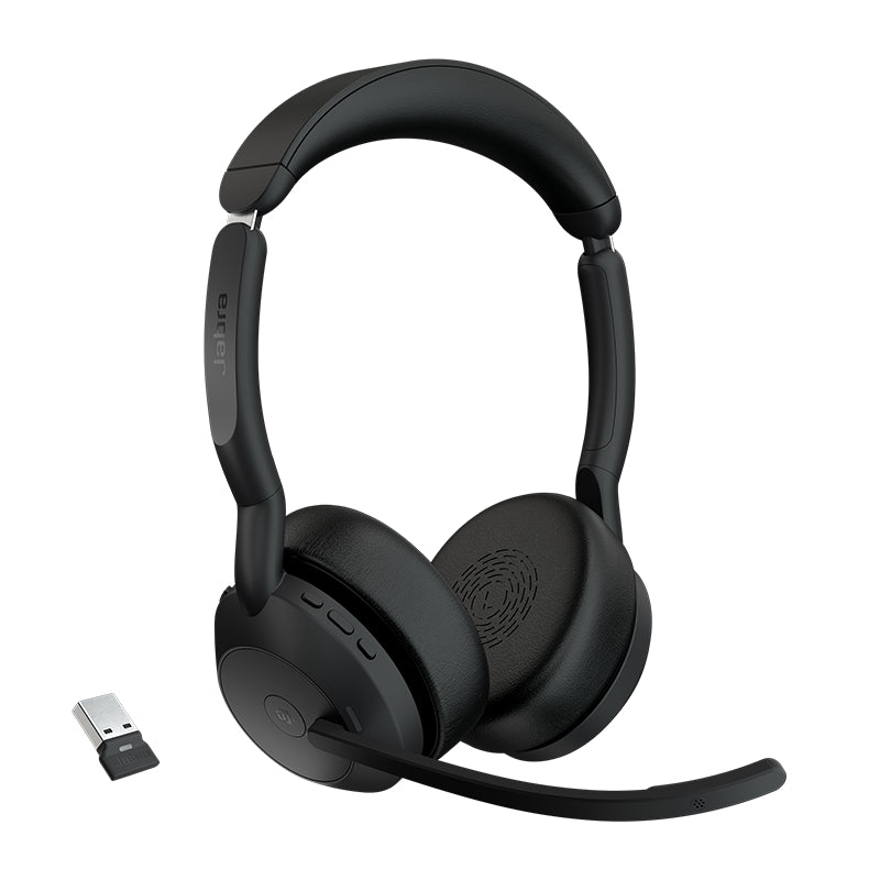 Jabra Evolve2 55 UC Stereo Headset | ANC & Charging Stand Jabra