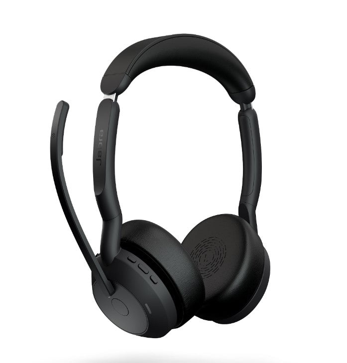 Jabra Evolve2 55 UC Stereo Wireless Headset with USB-A Link & Stand Jabra
