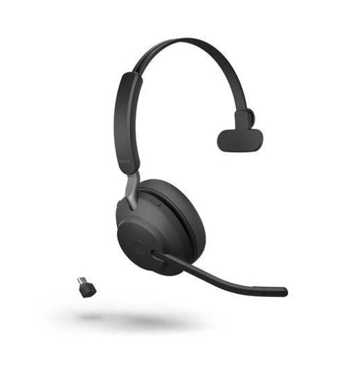Jabra Evolve2 65 MS Mono Wireless Headset with USB-A Link 380 Jabra