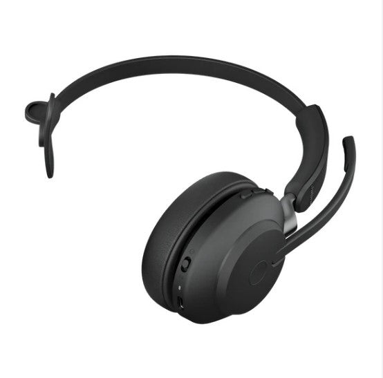 Jabra Evolve2 65 MS Mono Bluetooth Headset - USB-C Link 380, Black Jabra