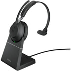 Jabra Evolve2 65 MS Teams Wireless Mono Headset with Charging Stand Jabra