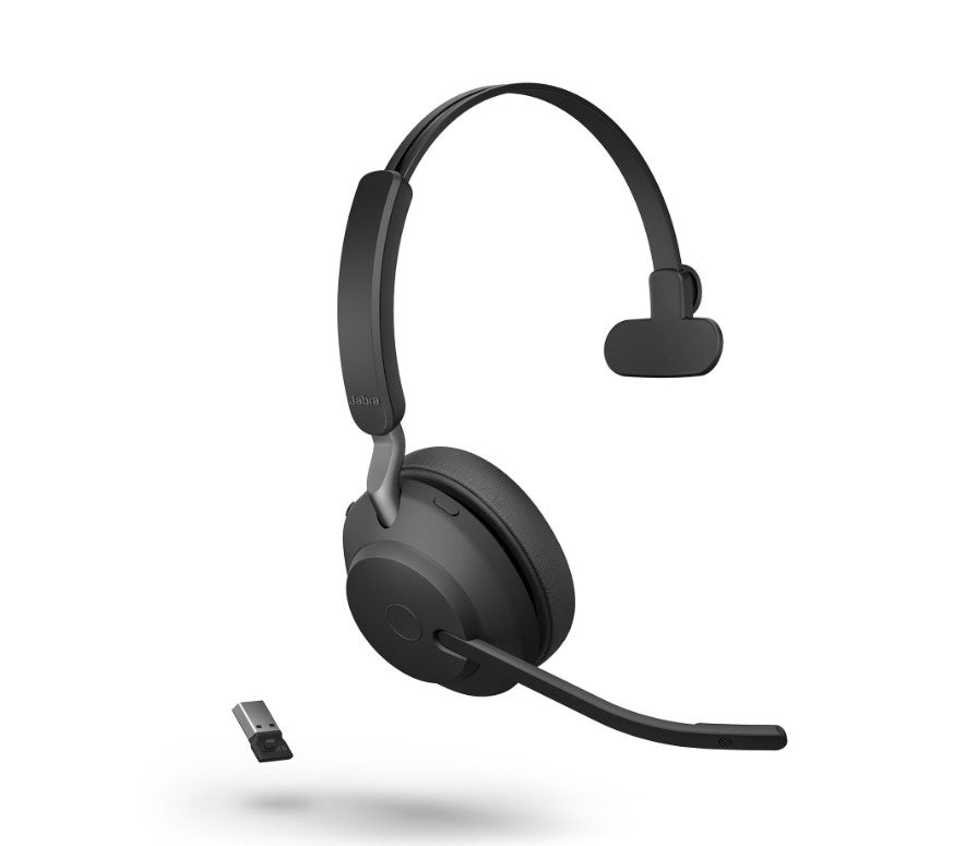 Jabra Evolve2 65 UC Mono Black Bluetooth Headset | USB-A | 2-Year Warranty Jabra