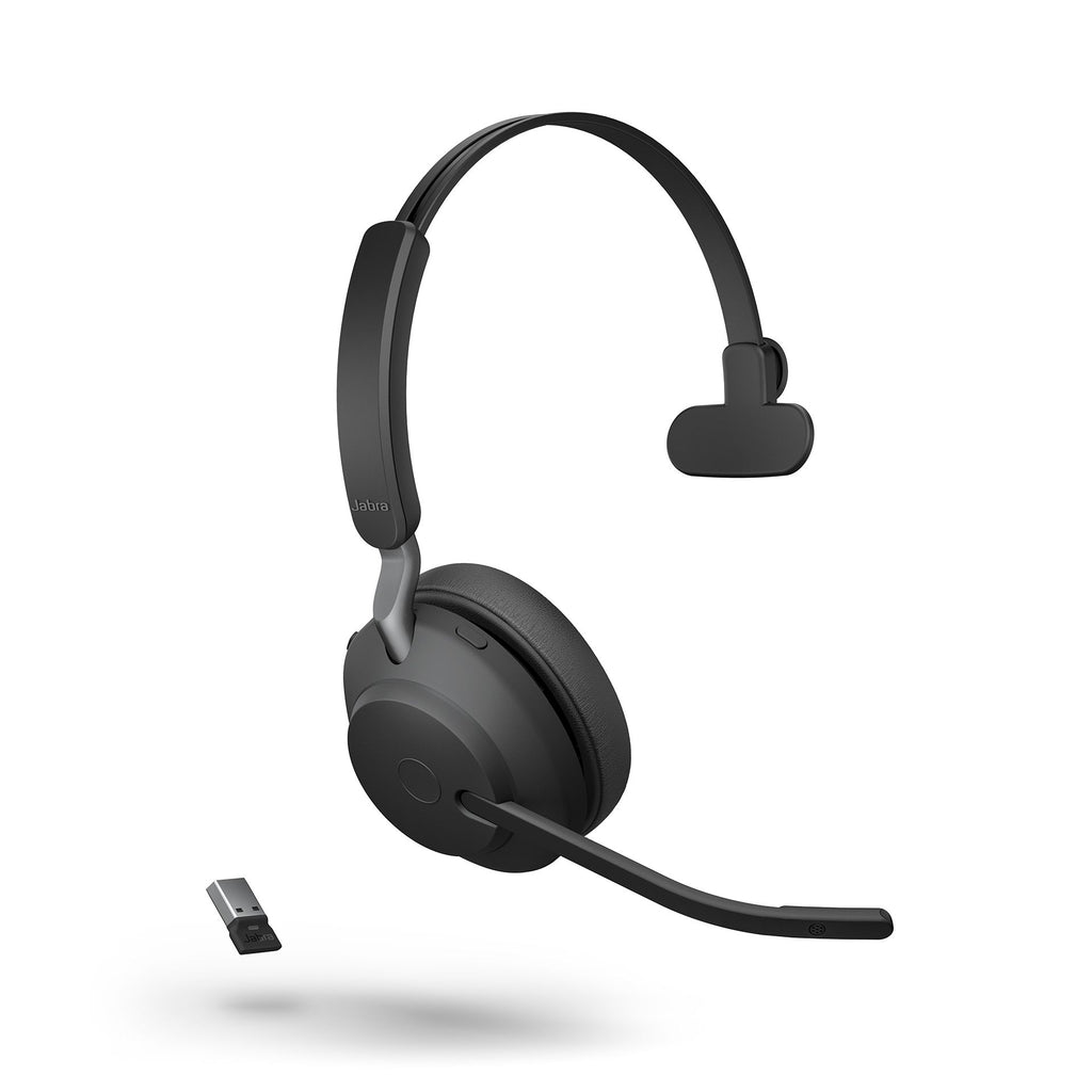 Jabra Evolve2 65 UC Mono Headset w/ Charging Stand (USB-A) 