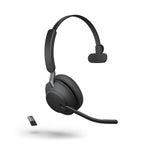 Jabra Evolve2 65 UC Mono Headset w/ Charging Stand (USB-A) 