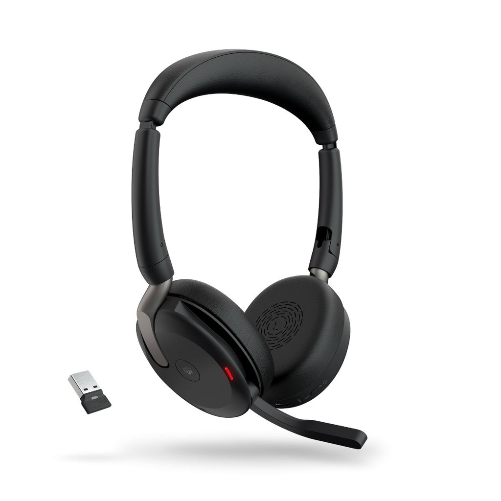 Jabra Evolve2 65 Flex MS Wireless Headset w/ Stand (USB-A) Jabra