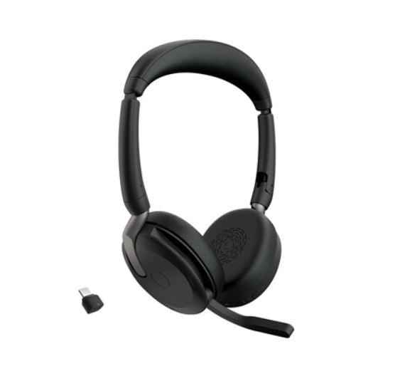 Jabra Evolve2 65 Flex MS Bluetooth Headset | ANC | Foldable | USB-C Jabra
