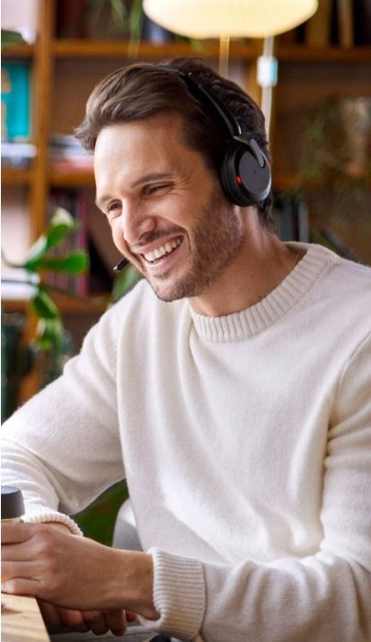 Jabra Evolve2 65 Flex UC Wireless Headset w/ ANC & Charging Stand Jabra