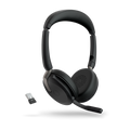 Jabra Evolve2 65 Flex UC Wireless Headset - Foldable, USB-A Dongle Jabra