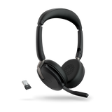 Jabra Evolve2 65 Flex UC Wireless Headset - Foldable, USB-A Dongle Jabra