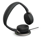 Jabra Evolve2 65 Flex UC Bluetooth Headset w/ ANC & Charging Stand