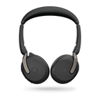 Jabra Evolve2 65 Flex UC headset folded, portable