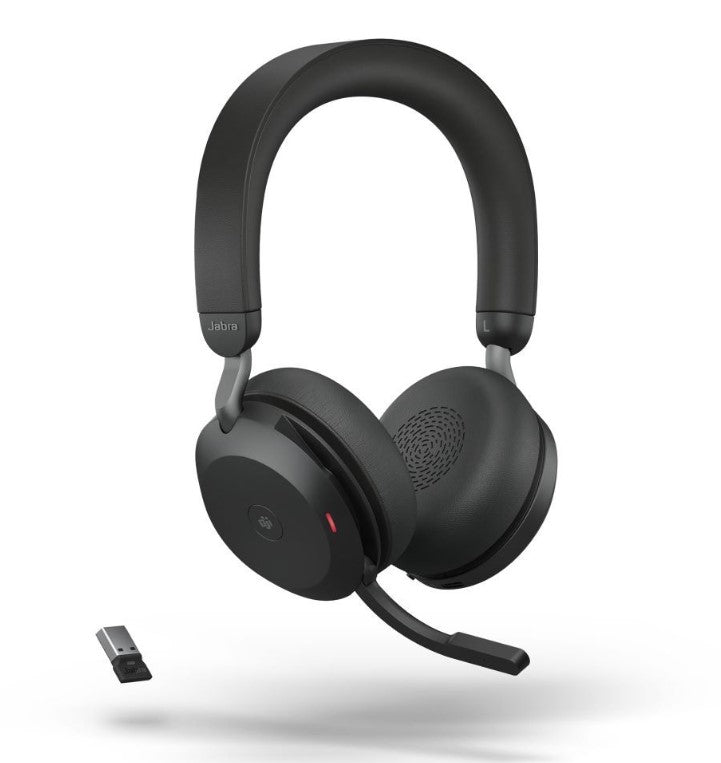 Jabra Evolve2 75 USB-A MS Stereo Headset | Advanced Noise Cancelling Jabra