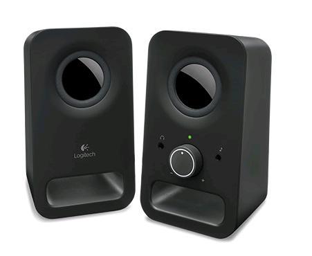 Logitech Z150 Compact Stereo Speakers | Easy Volume & Headphone Jack 