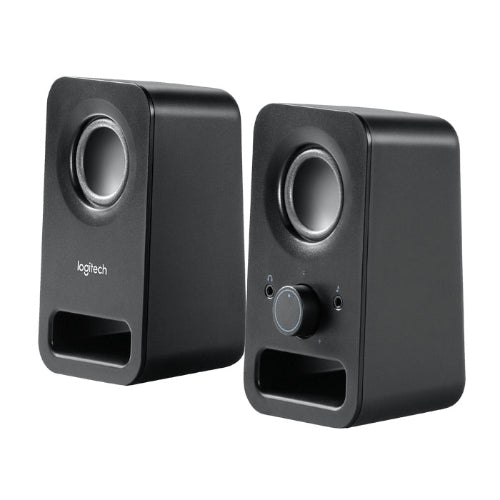 Logitech Z150 Compact Stereo Speakers | Easy Volume & Headphone Jack 