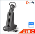 Poly Savi 8245 wireless DECT headset with all wearing styles