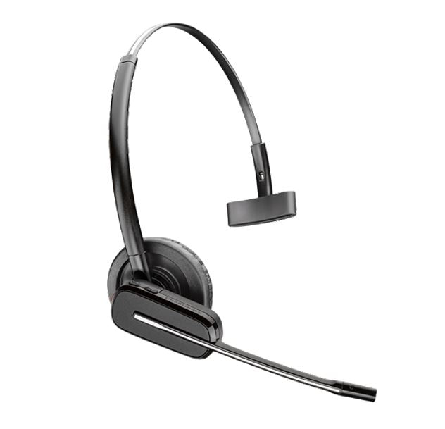Poly Savi 8245 wireless DECT headset, all wearing styles