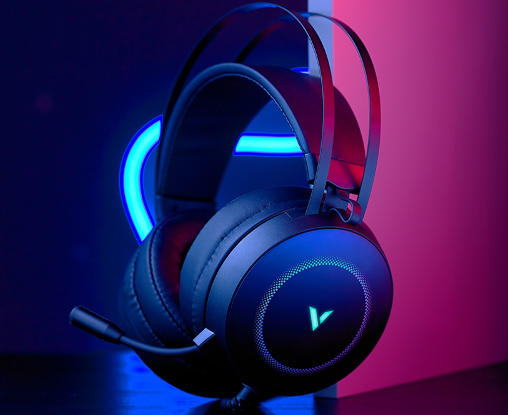 RAPOO VH160 7.1 Surround Sound PC Gaming Headset | USB, RGB, Lightweight Rapoo