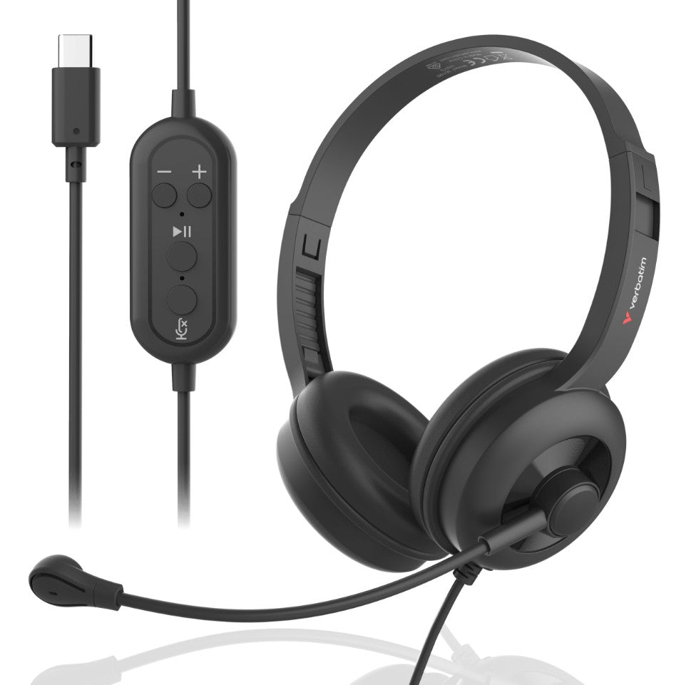 ON SPECIAL: Verbatim ClaritySound USB-C Headset | Clear Audio & Noise Cancelling
