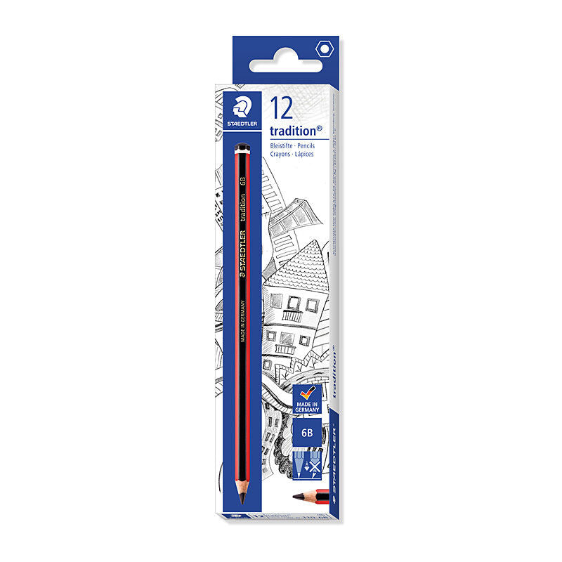 Staedtler Tradition 6H Graphite Pencils | 12-Pack Staedtler
