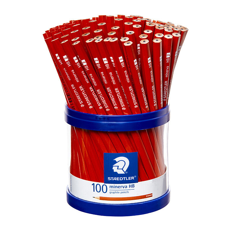 Staedtler Minerva HB Pencils Cup 100 - Writing, Drawing, Sketching Staedtler