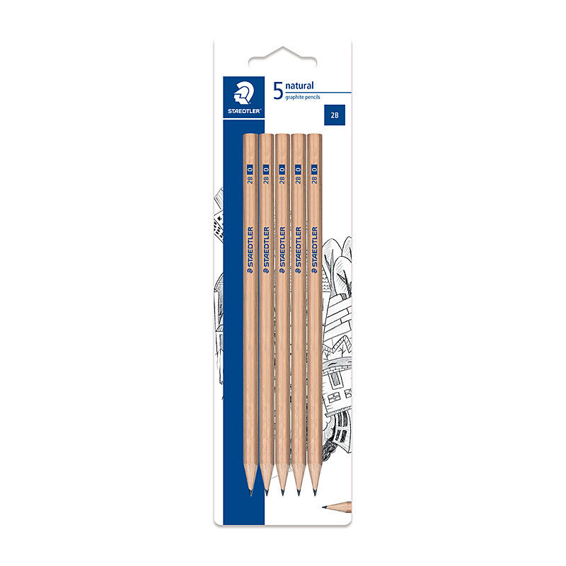 Staedtler Natural 2B Pencils - 50 Pack for Drawing & Sketching Staedtler