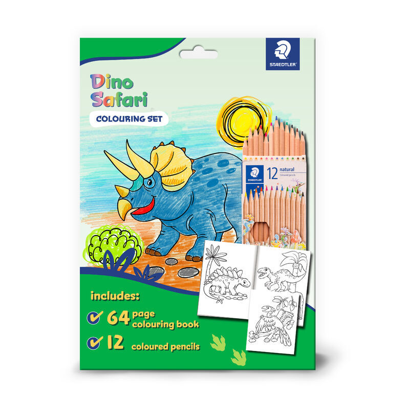 Small Natural Colouring Set | Pencils & 64-Page Adventure Book Staedtler