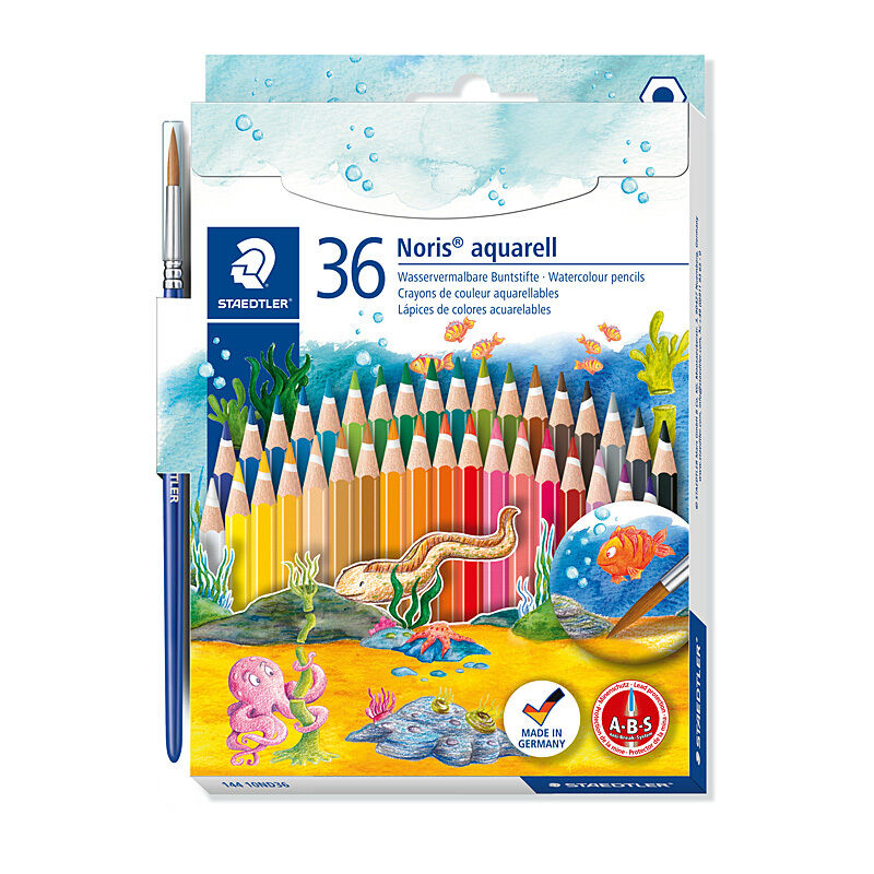 Staedtler Noris aqualle Watercolour Pencils | Set of 36 Staedtler
