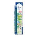 Staedtler Triangular Green Pencils - 12 Pack Staedtler
