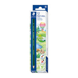Staedtler Triangular Green Pencils - 12 Pack