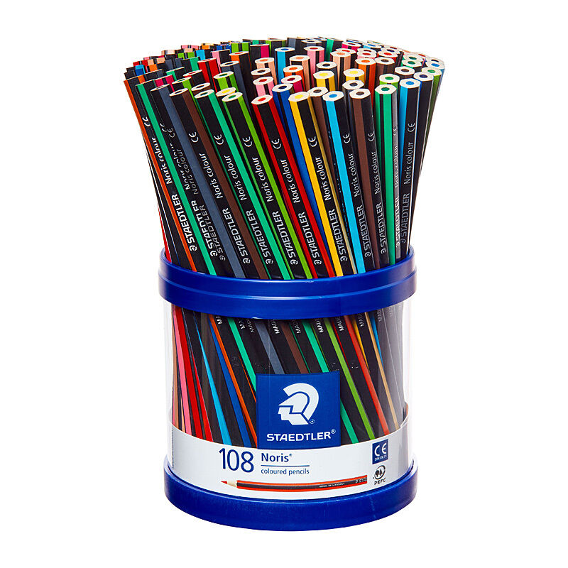 Staedtler Noris Hex Colouring Pencils - Ergonomic & Soft Lead Staedtler