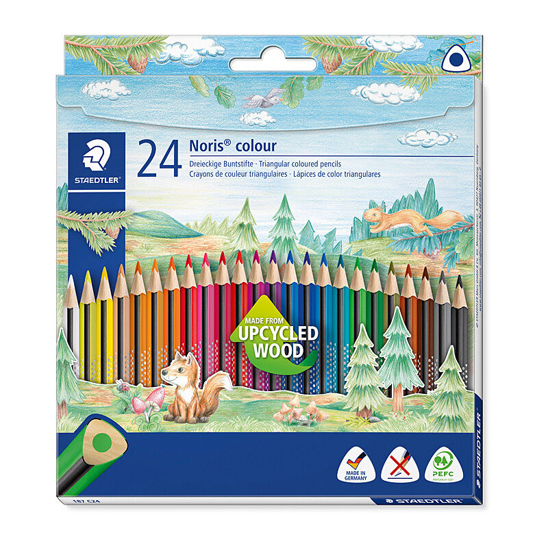 Staedtler Noris Hexagonal Coloured Pencils - Set of 24 Staedtler