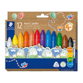 Staedtler Jumbo Triangular Crayons - Easy Grip for Kids (12 Pack) Staedtler