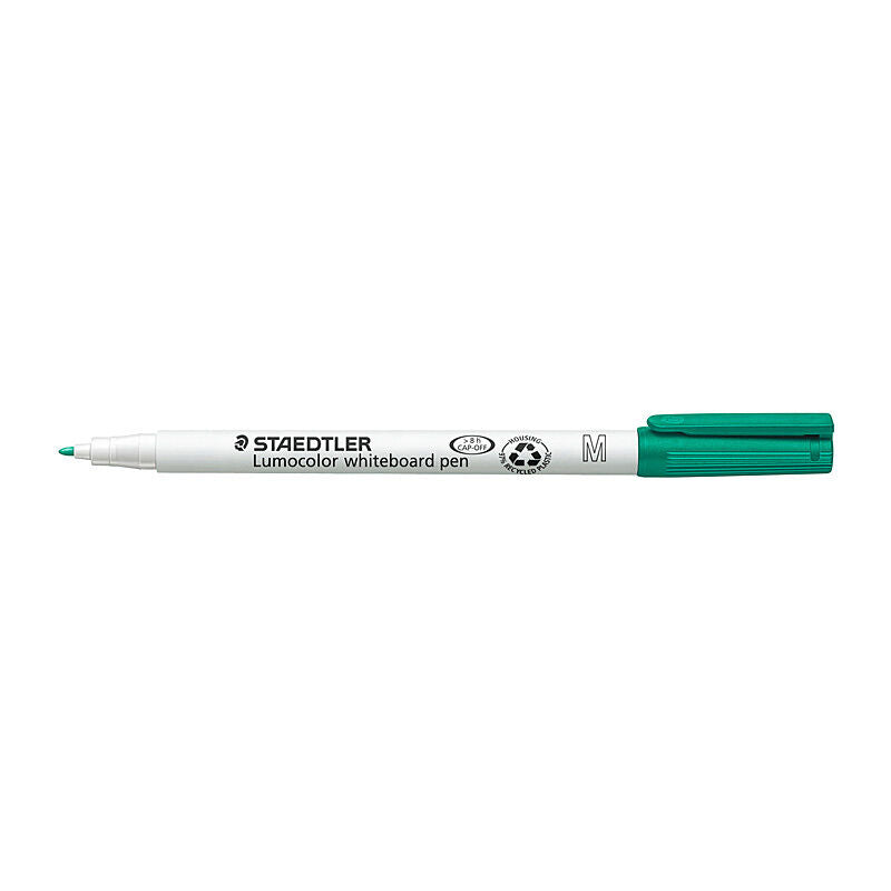 Staedtler Lumocolor Green Whiteboard Pens - Box of 10 Staedtler