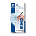 Staedtler Non-Permanent Marker Fine 0.6mm Black - Box 10 Staedtler