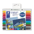 Staedtler Fabric Markers: Double-Ended Fine & Ultra Fine, Assorted 12 Pack Staedtler