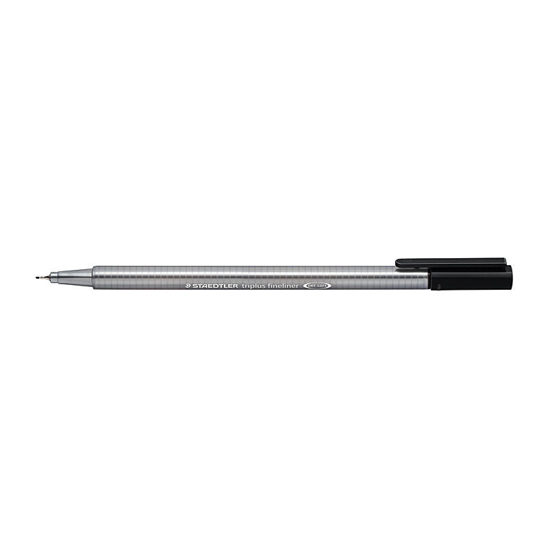 Staedtler Triplus Fineliner Pens 0.3mm Black - Box of 10 Staedtler