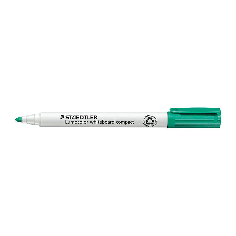 Staedtler Lumocolor Green Compact Whiteboard Markers - 10 Pack Staedtler