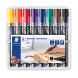 Staedtler Chisel Tip Permanent Markers - Assorted 8-Pack