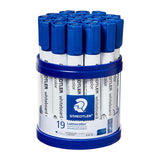 Staedtler Blue Whiteboard Markers - Bullet Tip, 19 Pack